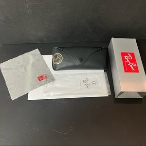 Ray Ban case , box, and cloth